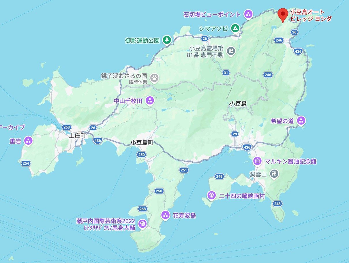 小豆島の位置図